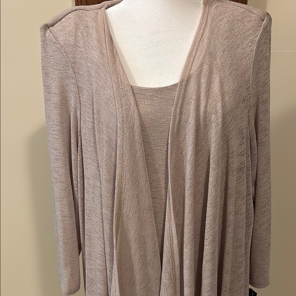 NWT R&M Richards Light Tan Dress - size 18W - Picture 7 of 12